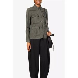 Rails Afton‎ Carbon Olive Green Cotton Blend Military Jacket Women's XS
